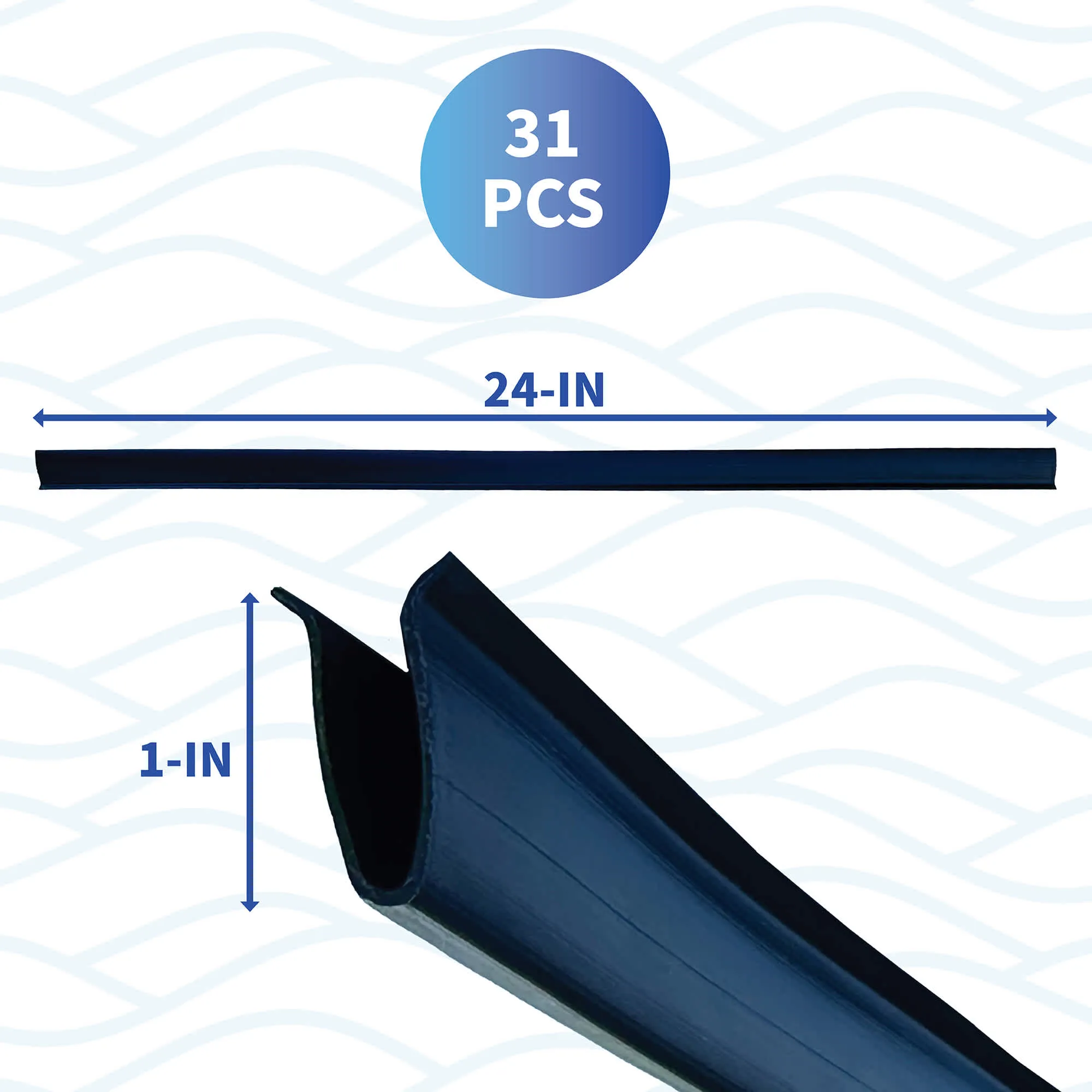 24-in Liner Coping Strips for Above Ground Pools