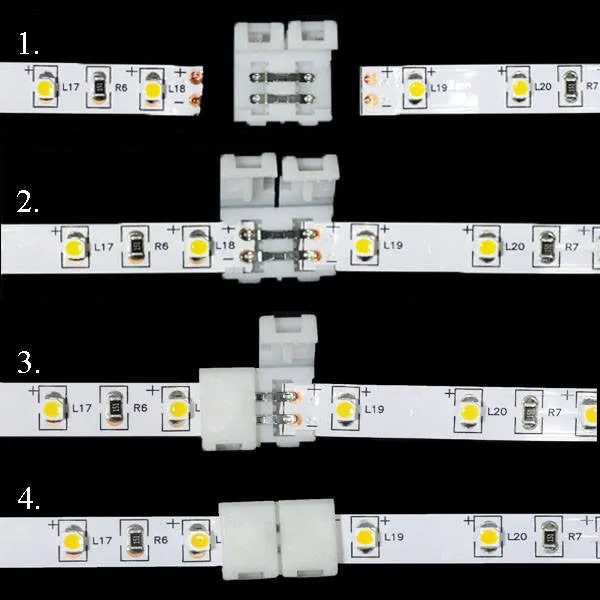 3528 Snap On InLine Splice for LED Strips (Pack of 10)