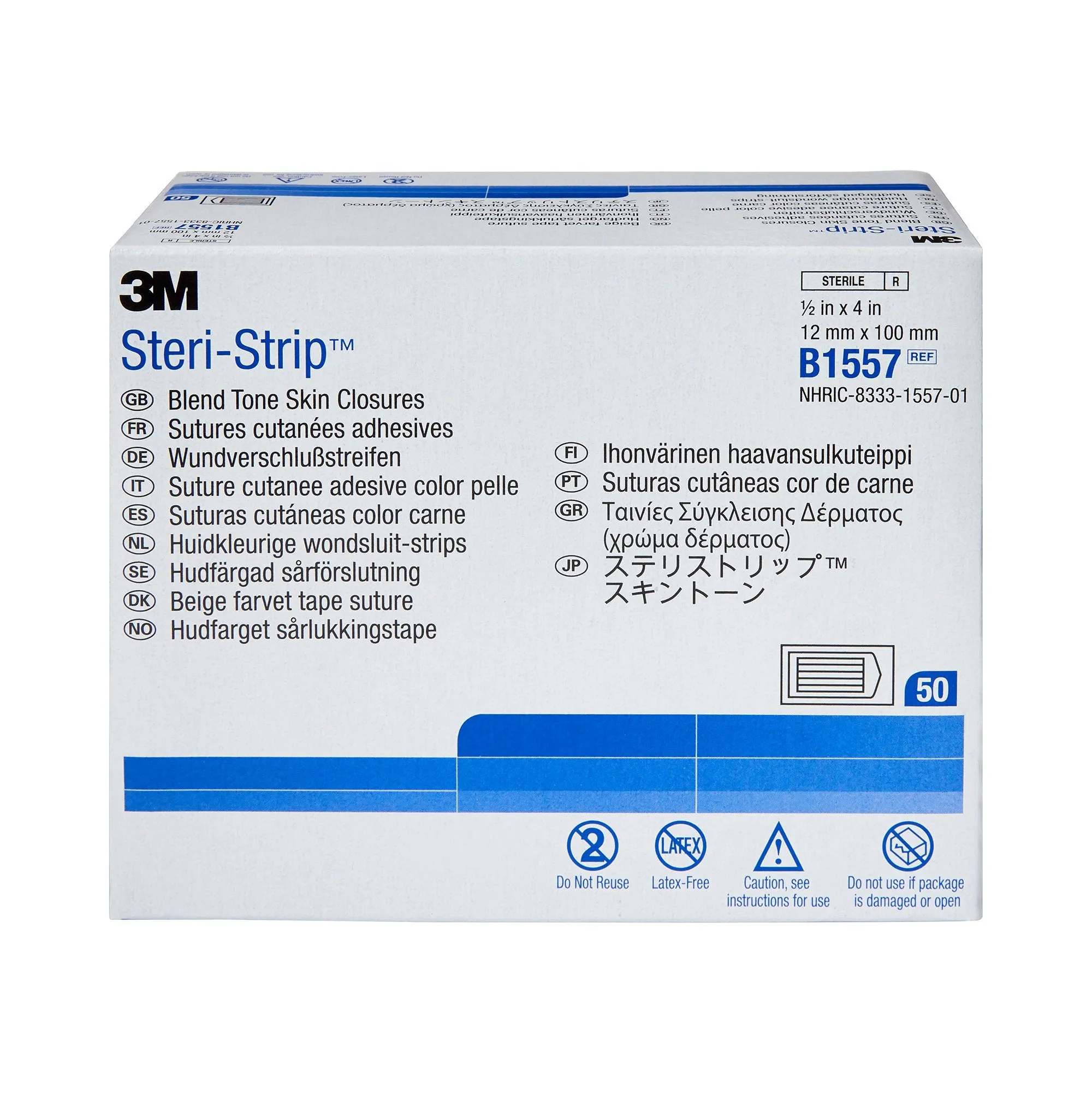 3M Steri-Strip Skin Closure Strips, Sterile, Non-woven