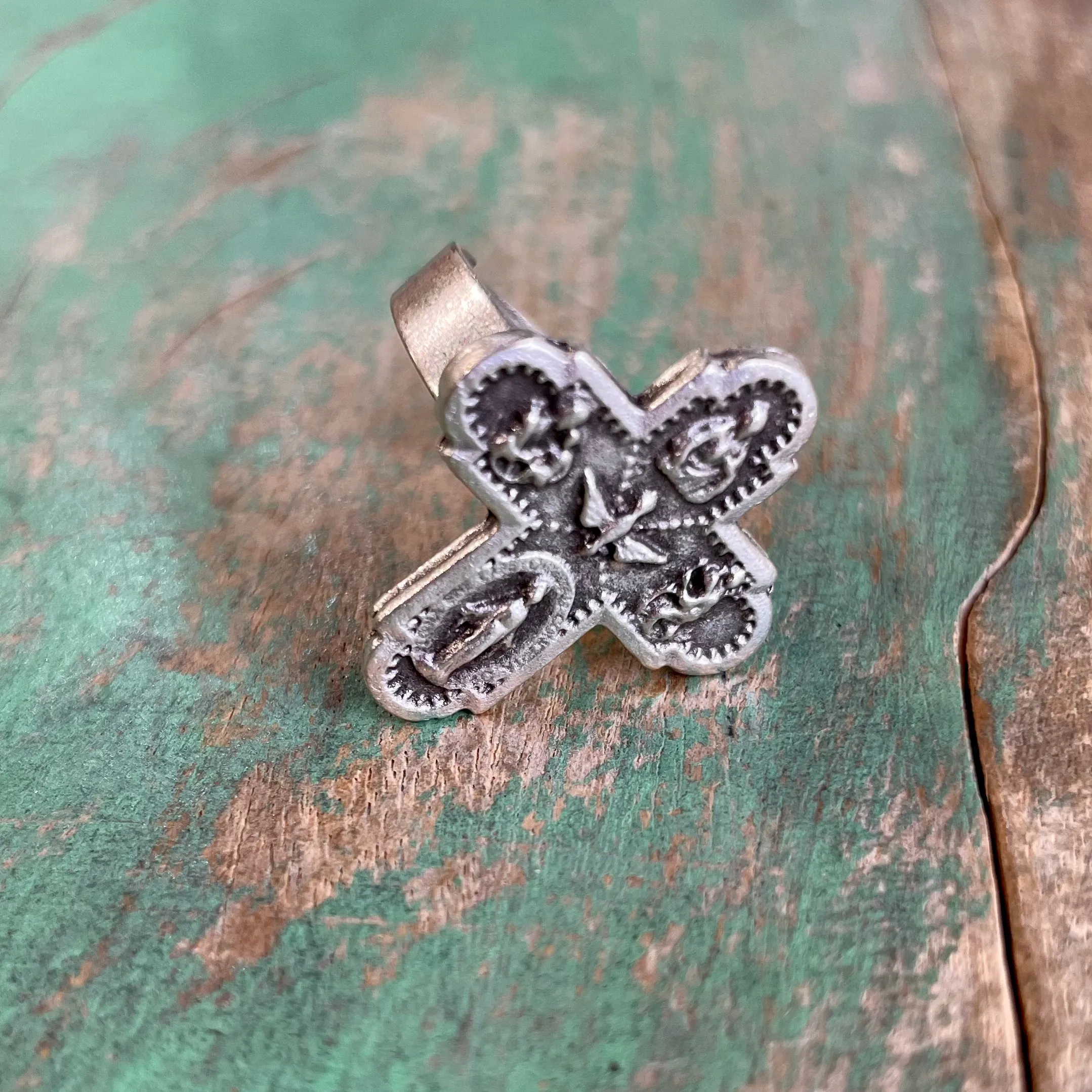 5 Way Cross Adjustable Rings and Earrings