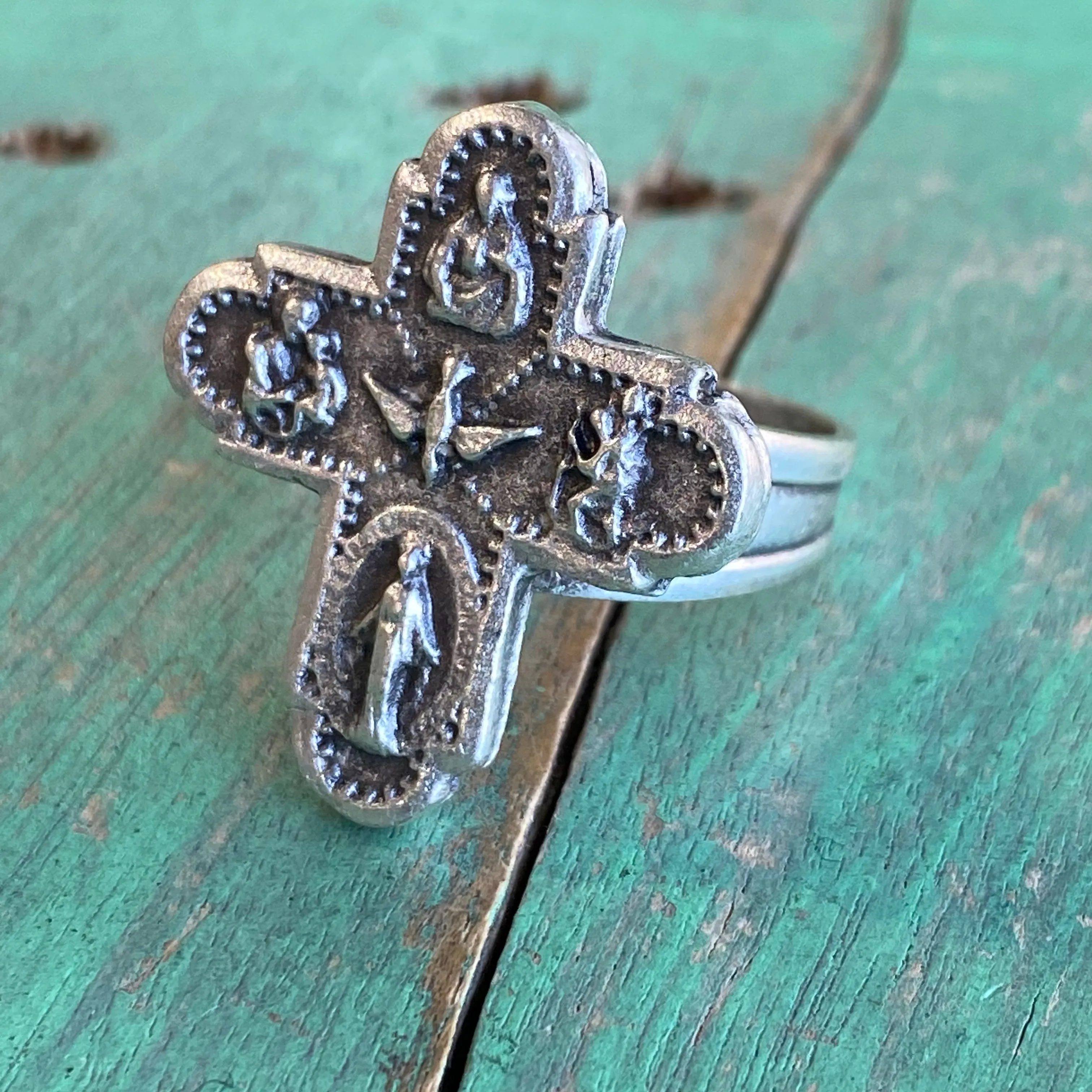 5 Way Cross Adjustable Rings and Earrings