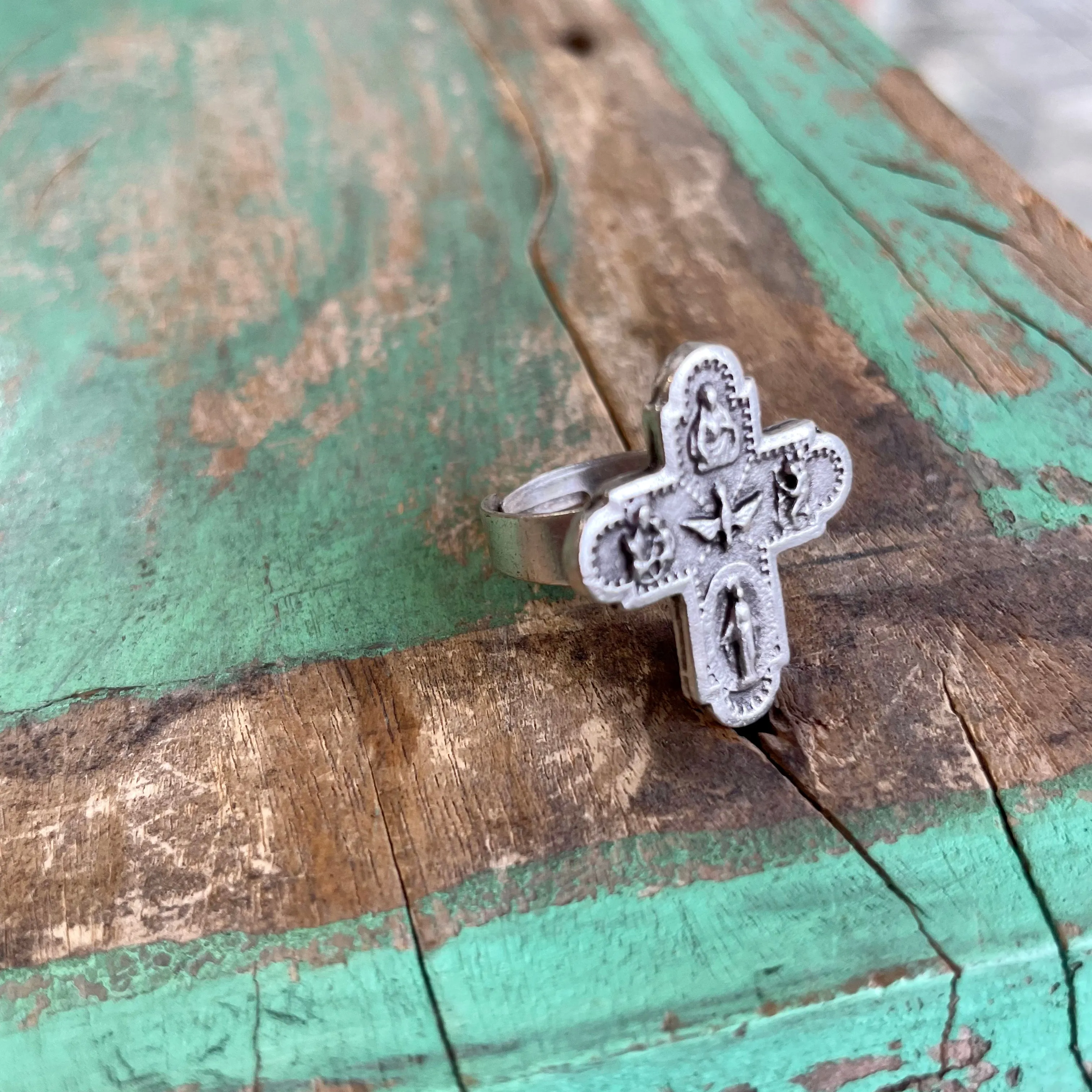 5 Way Cross Adjustable Rings and Earrings