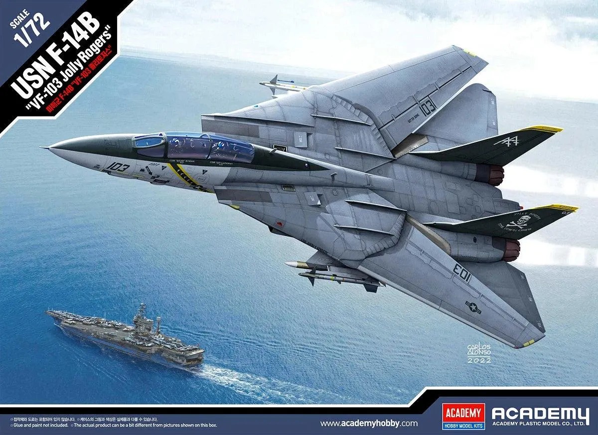 Academy 12578 USN F-14B Tomcat "VF-103 Jolly Rogers" 1/72 Model Kit