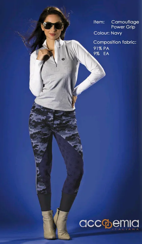 Accademia Italiana Camouflage Full Seat Breeches - Women's