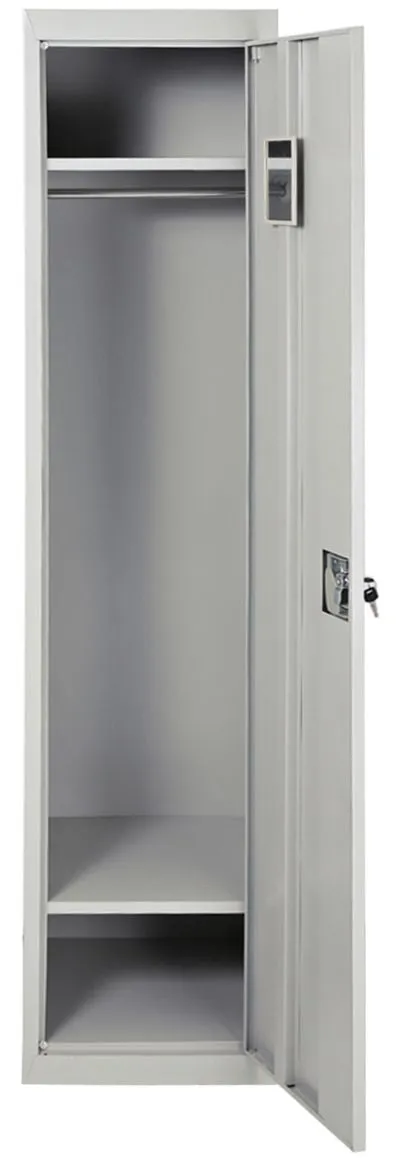 Aft One door locker, Steel Metal Storage Locker for Home & School & Office - Lock With plastic handle (Grey)