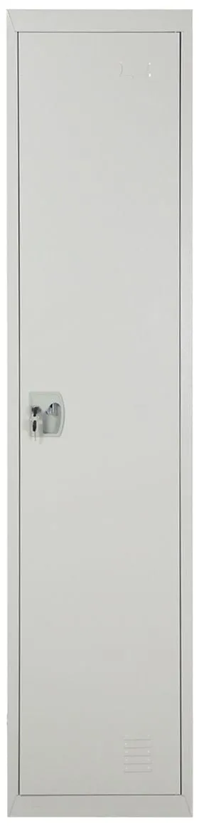 Aft One door locker, Steel Metal Storage Locker for Home & School & Office - Lock With plastic handle (Grey)