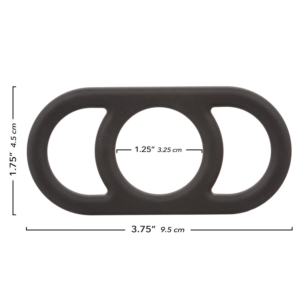 Alpha Liquid Silicone Commander Ring - Black