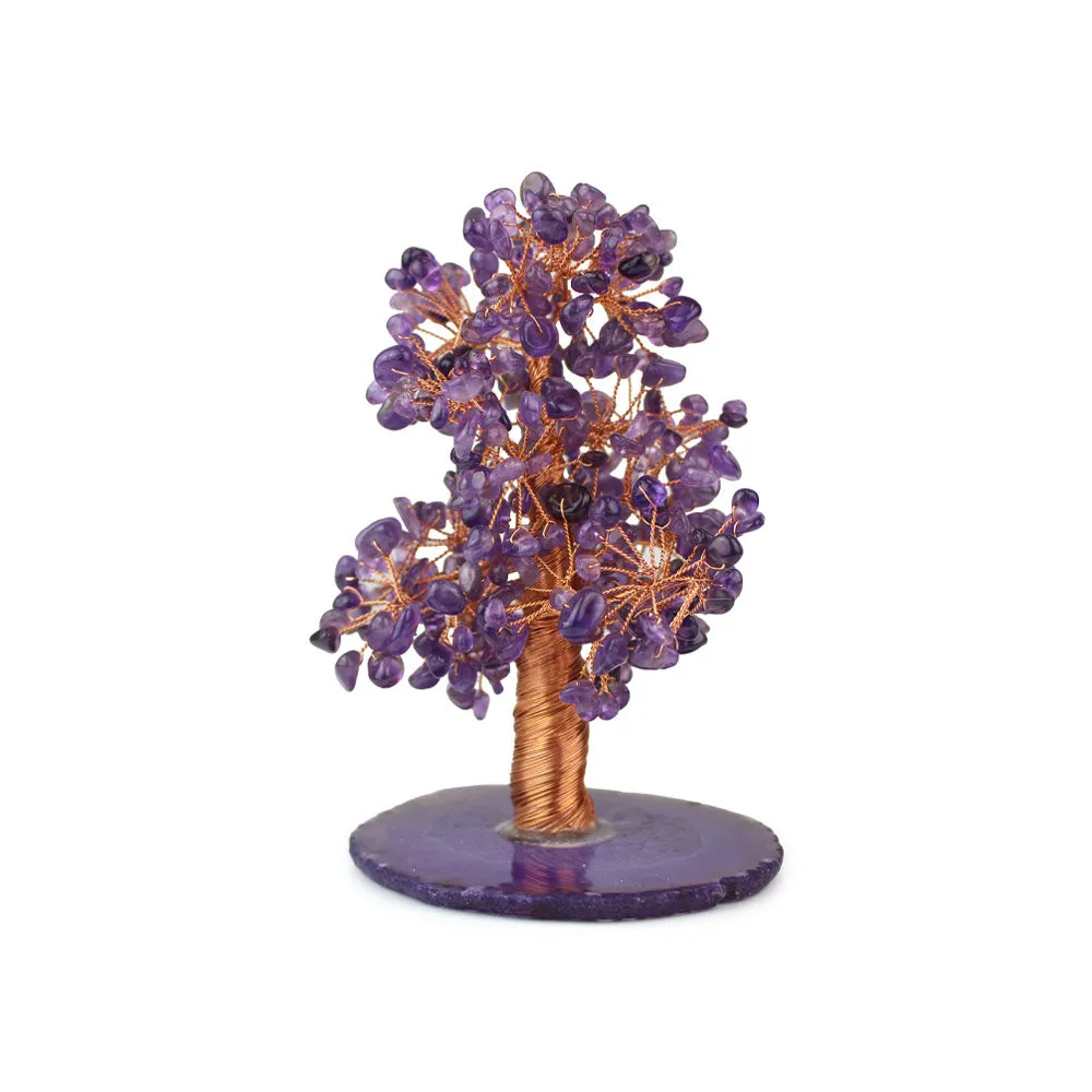 Amethyst and Agate Copper Tree