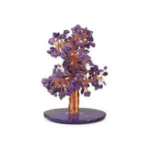 Amethyst and Agate Copper Tree