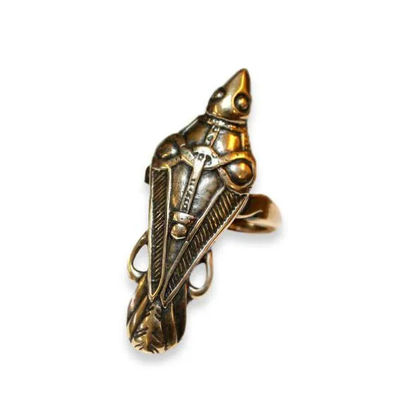 Ancient Odin's Raven Viking Talon Ring