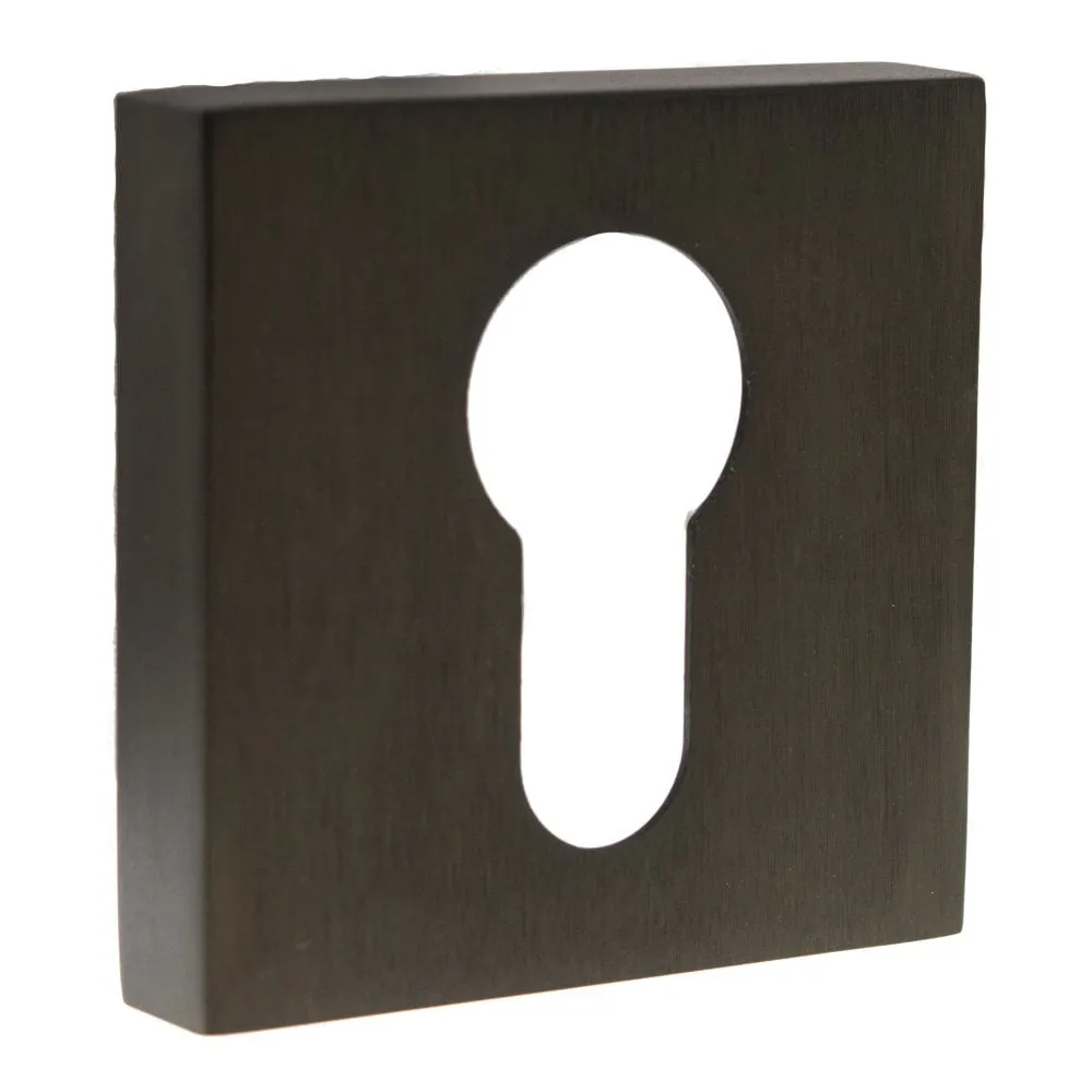 Atlantic Forme Square Euro Escutcheon (Urban Dark Bronze)