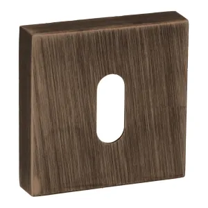 Atlantic Forme Square Key Escutcheon (Urban Bronze)