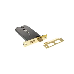 Atlantic Horizontal Bathroom Sashlock 6" - Polished Brass