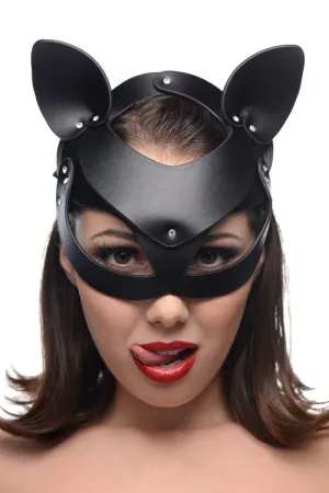 Bad Kitten Leather Cat Mask