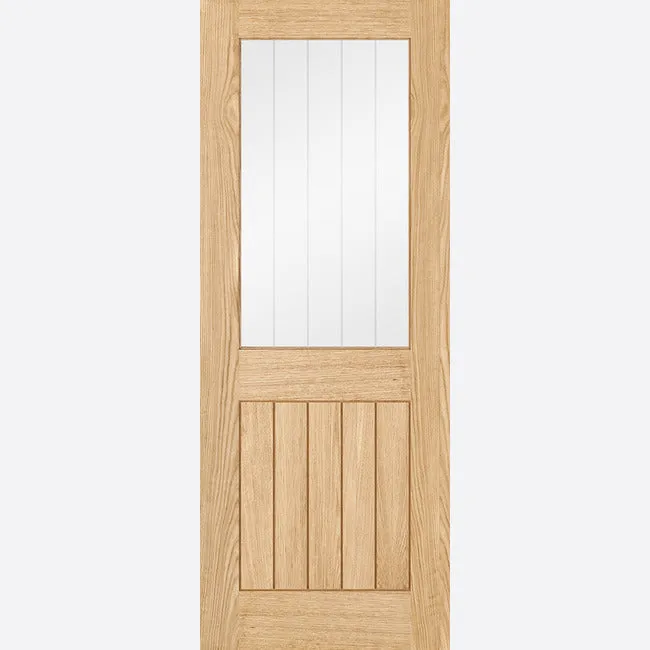 Belize Glazed 1L Pre-finished Oak Door Set