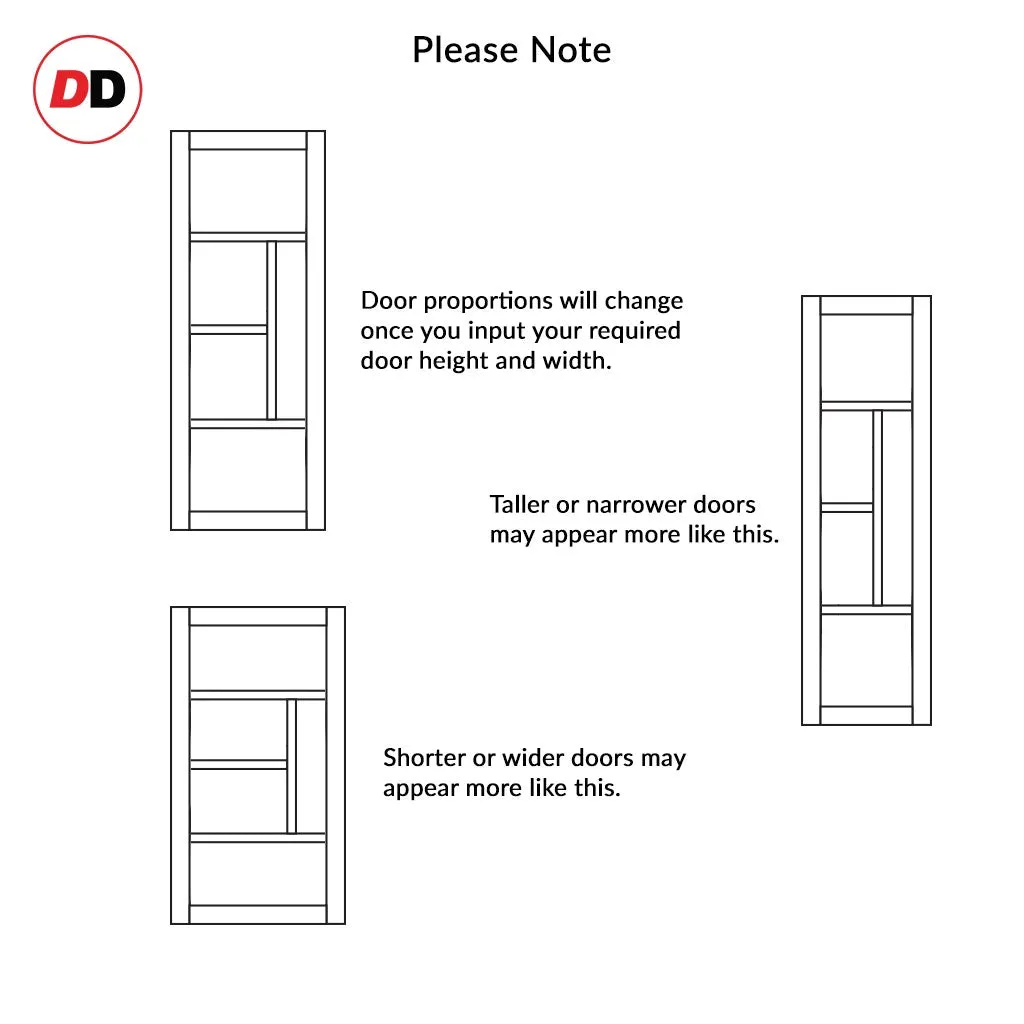 Bespoke Handmade Eco-Urban® Boston 4 Panel Single Absolute Evokit Pocket Door DD6311 - Colour Options