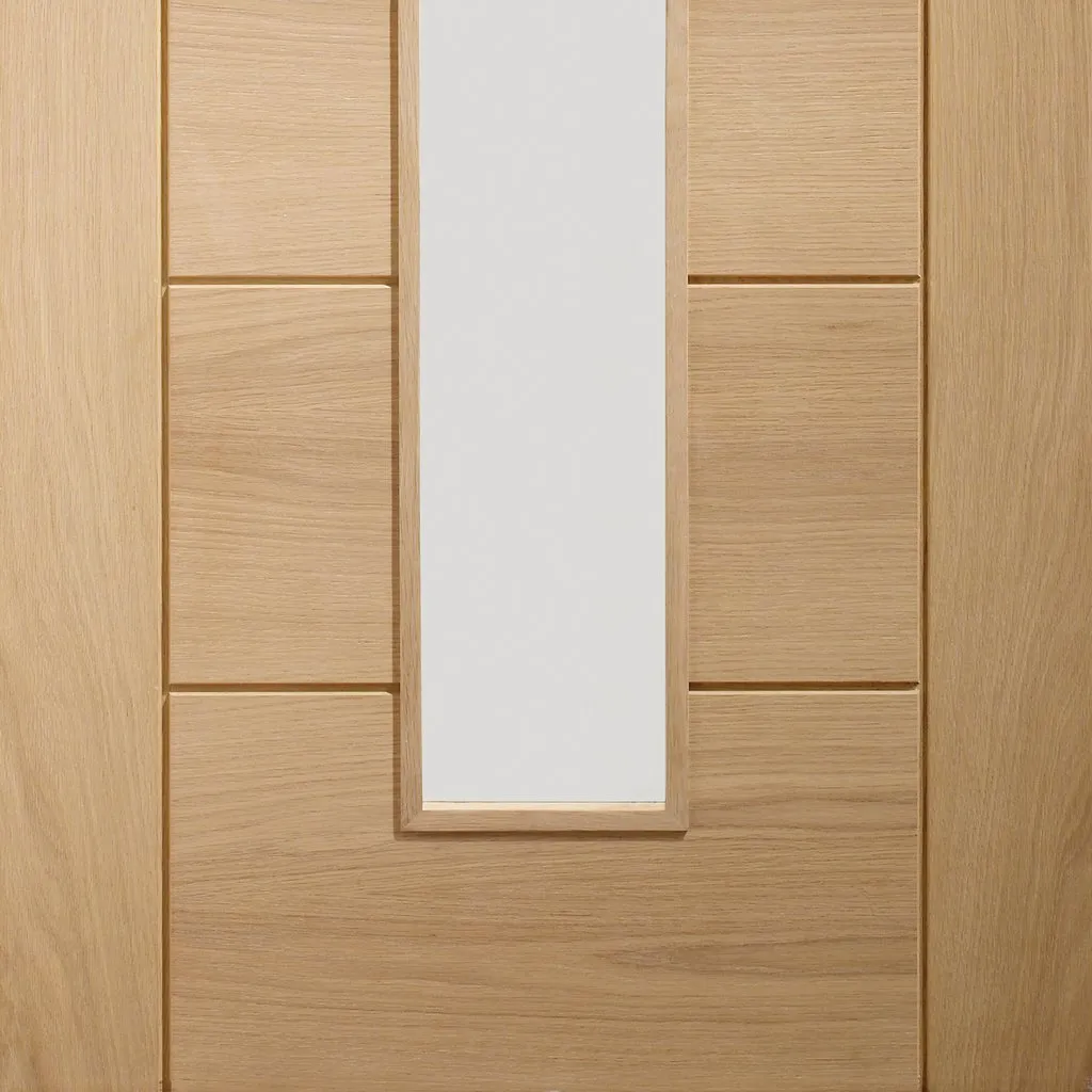 Bespoke Palermo Oak 1L Glazed Internal Door