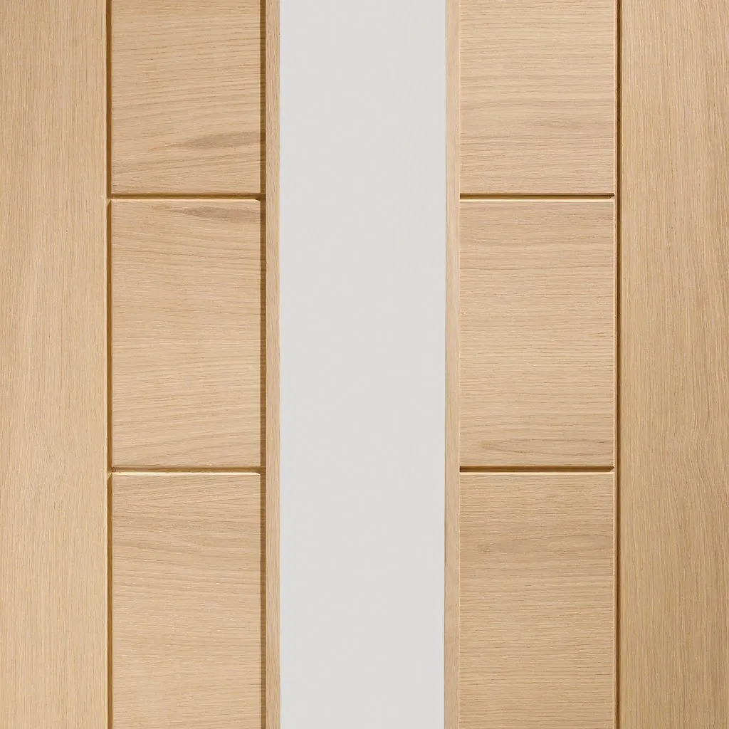 Bespoke Palermo Oak 1L Glazed Internal Door