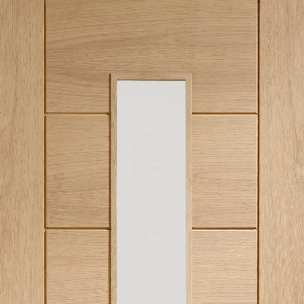 Bespoke Palermo Oak 1L Glazed Internal Door