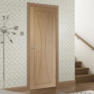 Bespoke Verona Oak Flush Internal Door - Prefinished