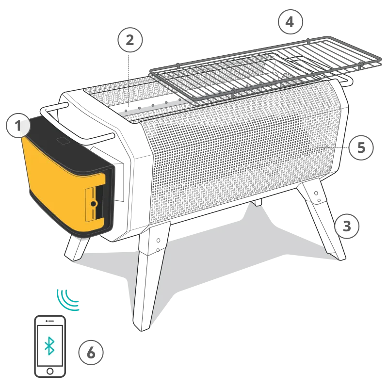 BIOLITE FIREPIT  WOOD & CHARCOAL FIRE PIT