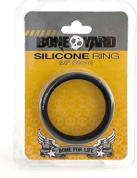 Boneyard 2.0" Silicone Ring -Black