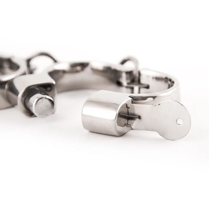 Chain Linked Hamburg 8 Handcuffs, Large