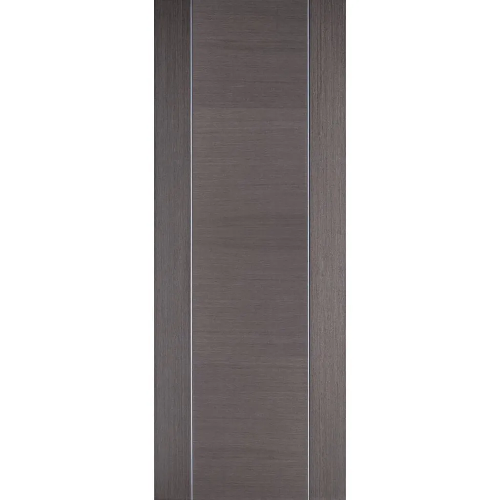 Chocolate Grey Alcaraz Evokit Pocket Fire Door - 30 Minute Fire Rated - Prefinished