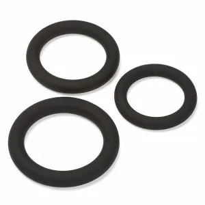 CLOUD 9 SILICONE C-RINGS 3 PCS BLACK