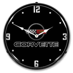 Collectable Sign and Clock - C4 Corvette Black Tie Clock