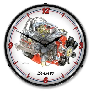 Collectable Sign and Clock - LS6  454 v8 Clock