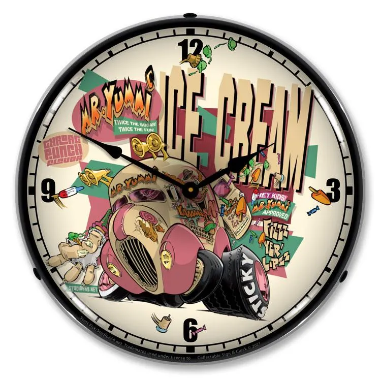 Collectable Sign and Clock - Mr. Yummi Clock