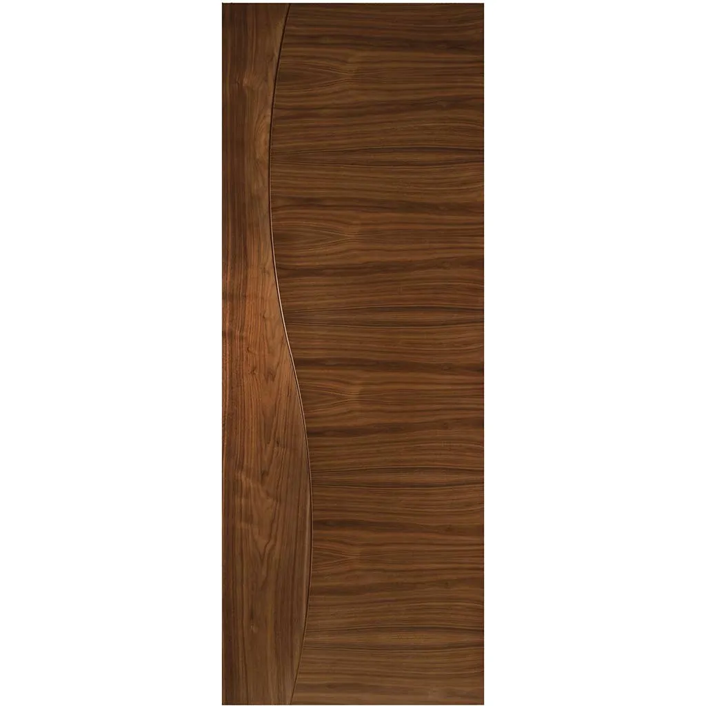 Contemporary Design Cadiz Walnut Absolute Evokit Single Pocket Door - Prefinished