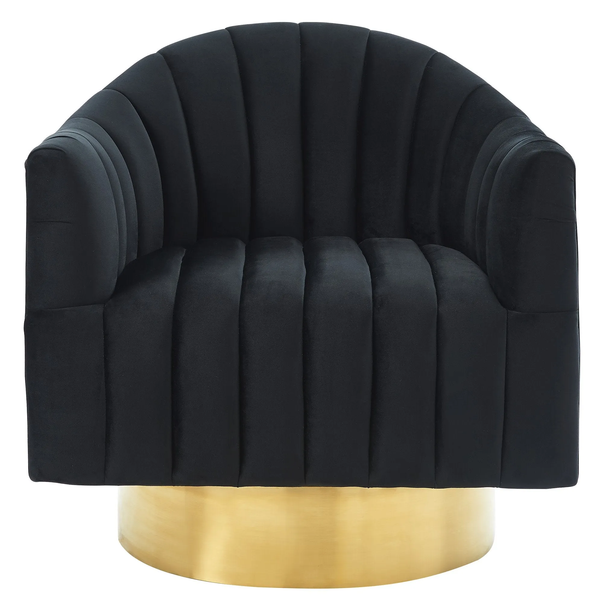 Cortina-Accent Chair-Black/Gold