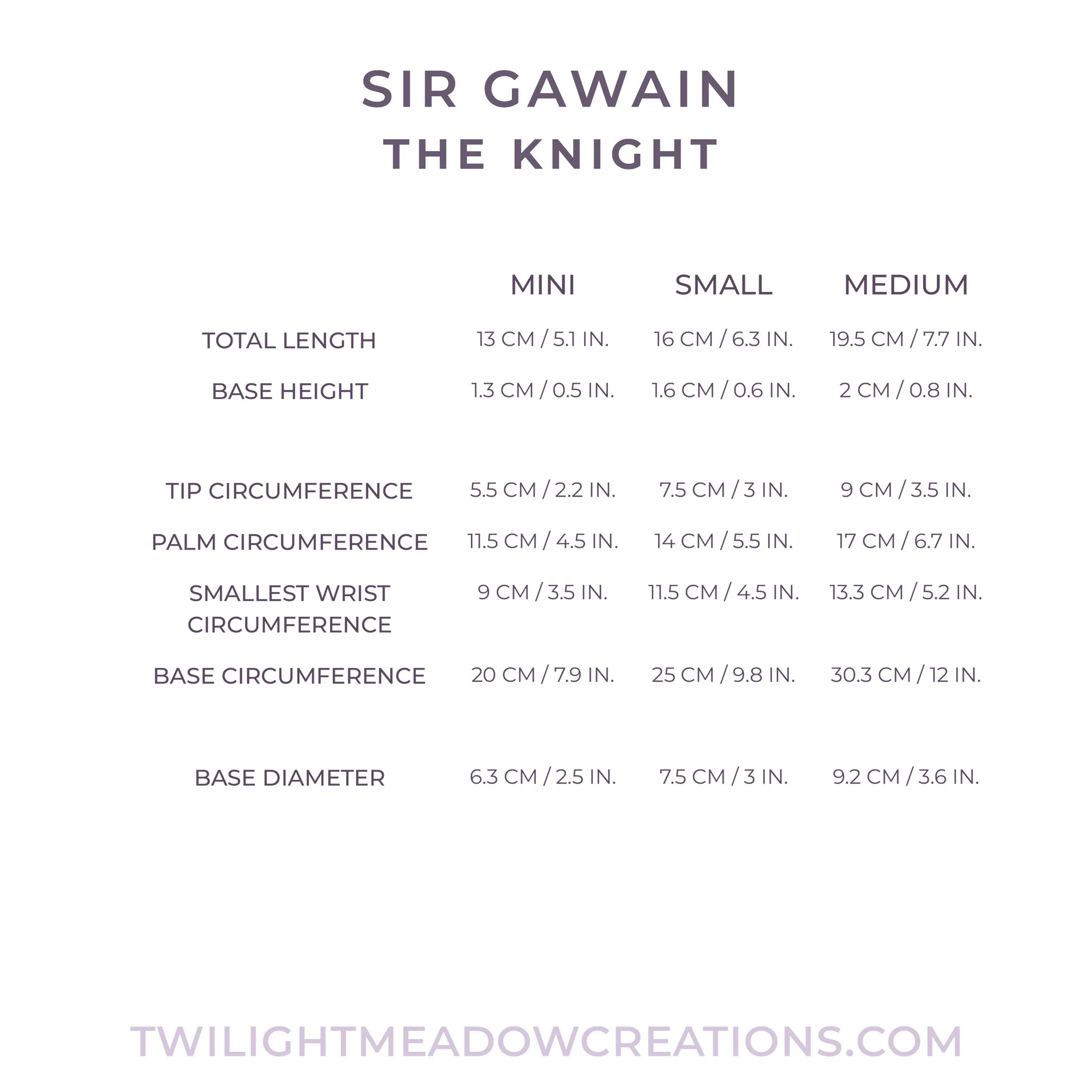 Crystalline Small Sir Gawain (Firmness: Medium*)