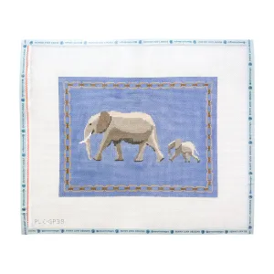 Edwina & Elle Elephants in Blue