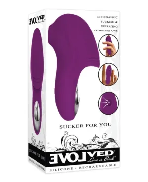 Evolved ''Sucker For You'' Finger Vibe -Purple