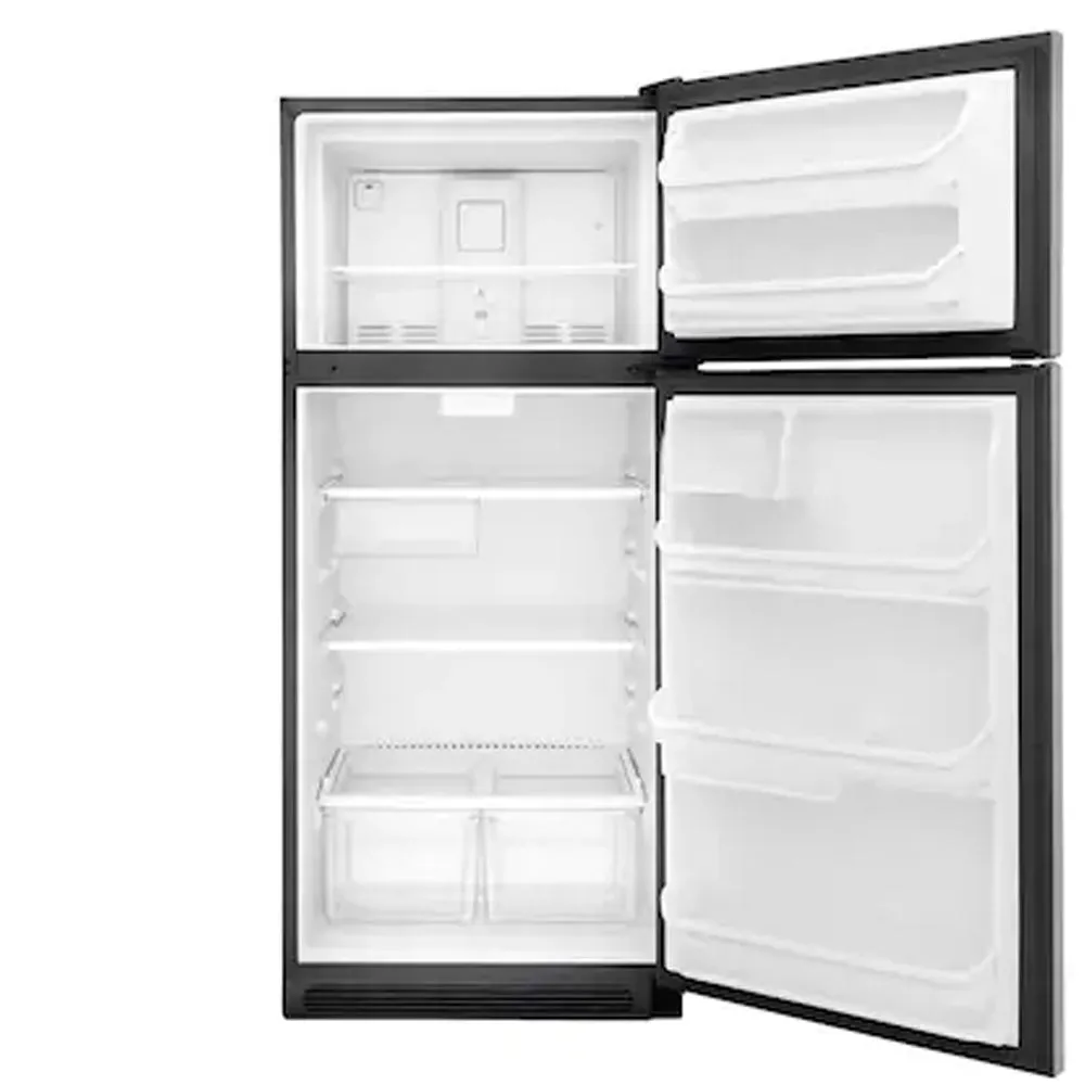 Frigidaire - 18 cu ft Standard Depth Top Freezer Refrigerator - EasyCare Stainless Steel