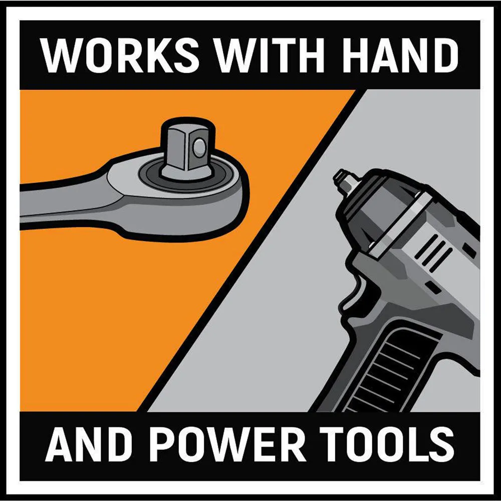 GearWrench 84782 8 Pc. 1/4" & 3/8" Drive Bolt Biter Impact Extraction Socket Set