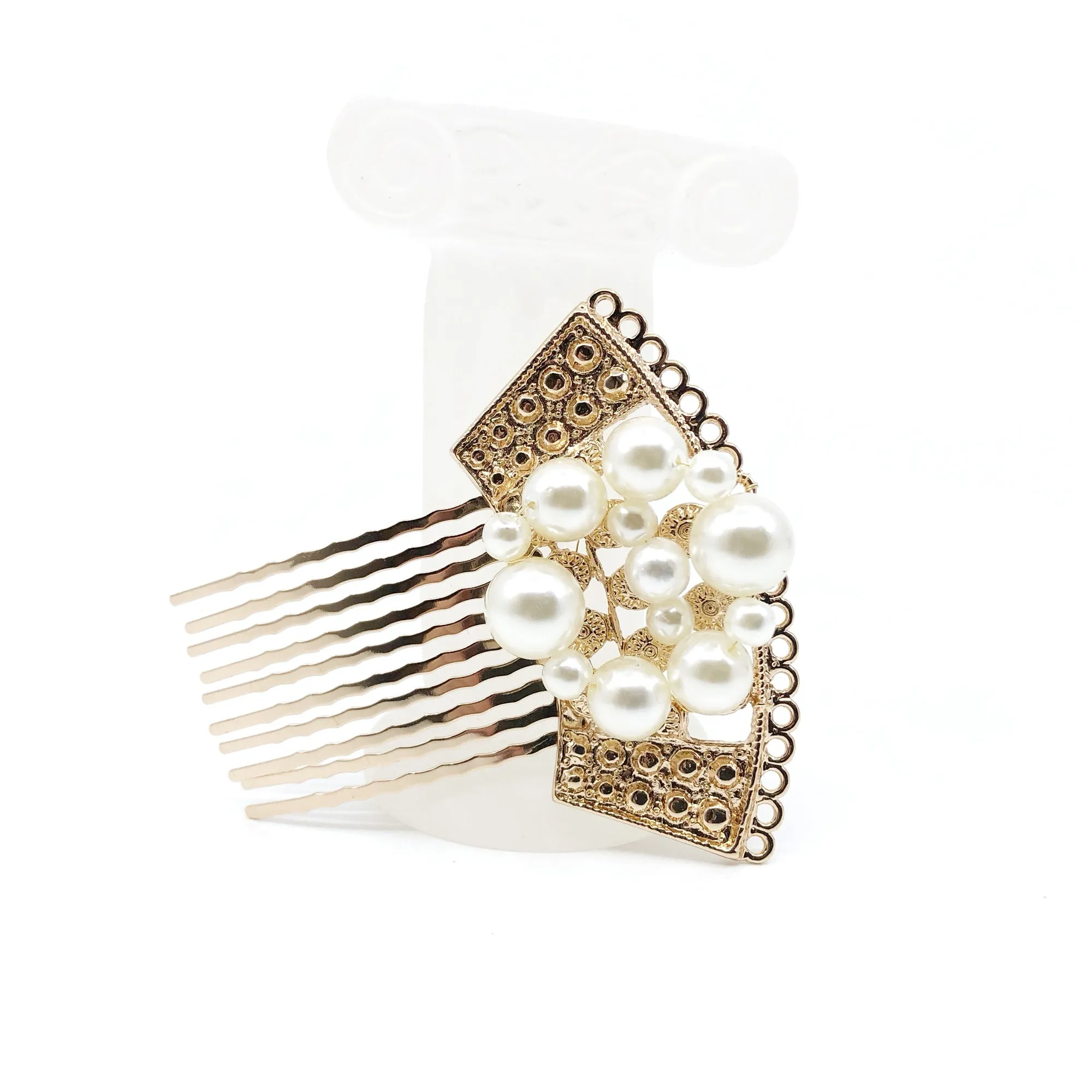 Gold Fan Hair Comb