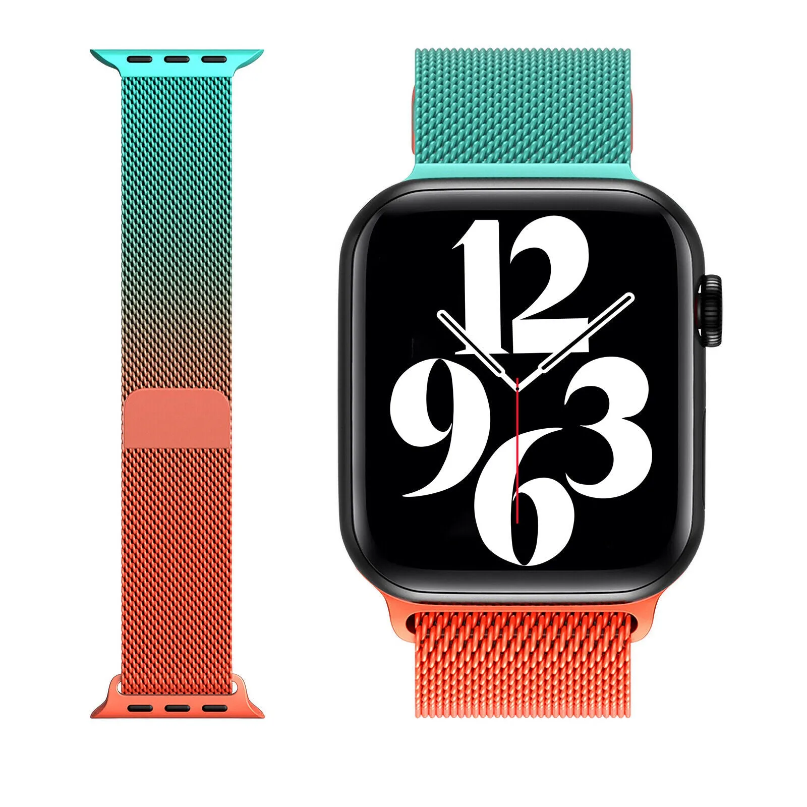 Gradient Multihue Milanese Loop Band For Apple Watch Multiple Prints Available