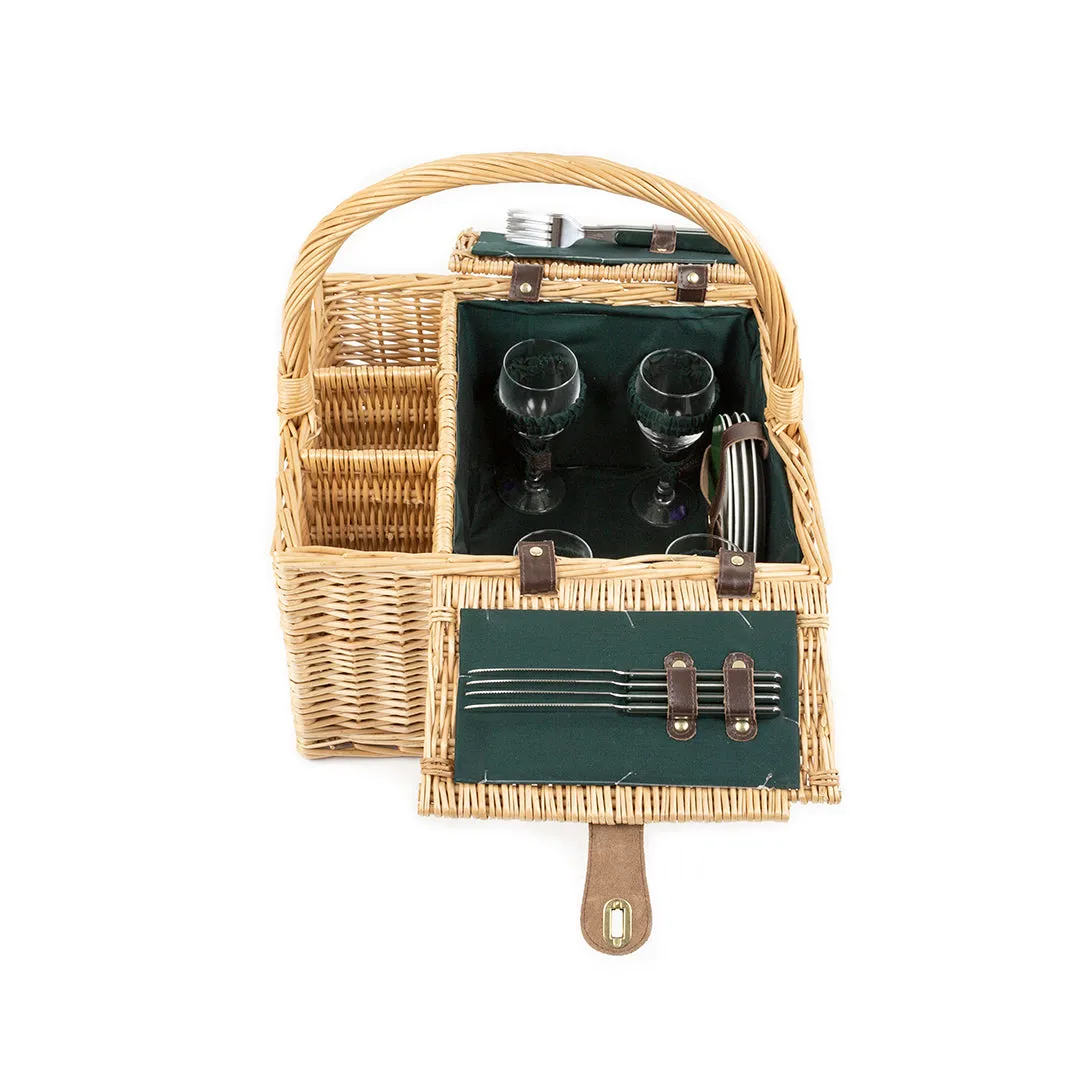 Greenfield Collection Windsor Willow Picnic Hamper for Four People