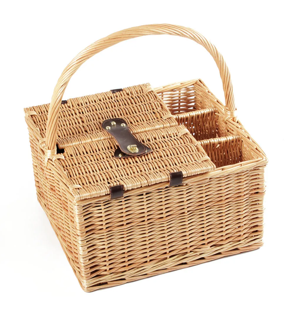 Greenfield Collection Windsor Willow Picnic Hamper for Four People