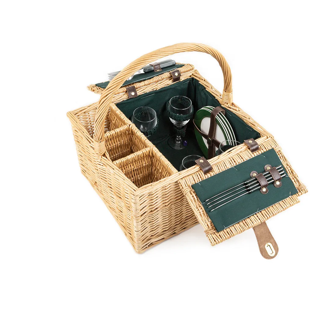 Greenfield Collection Windsor Willow Picnic Hamper for Four People