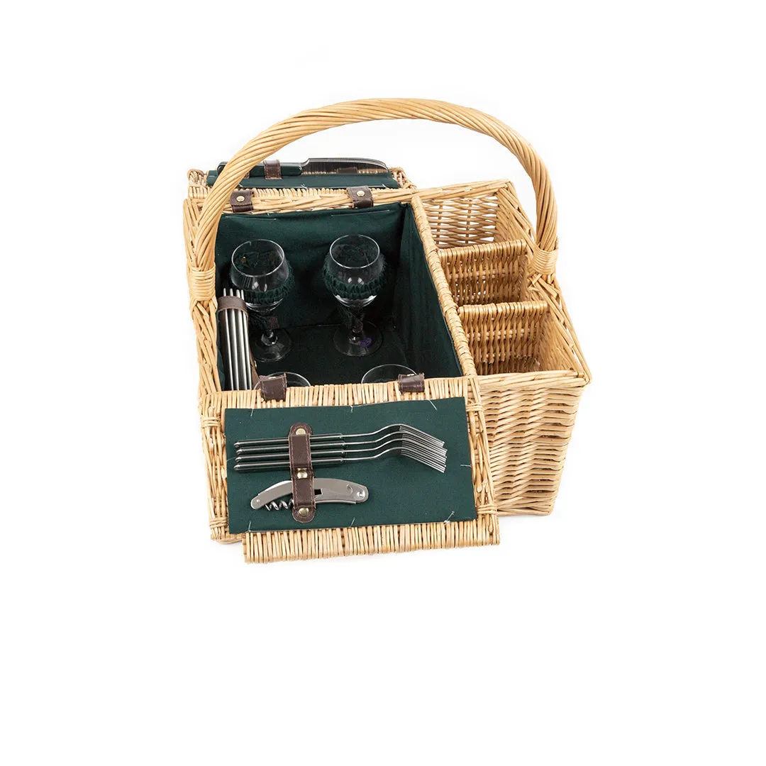 Greenfield Collection Windsor Willow Picnic Hamper for Four People