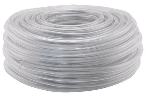 Hydro Flow Vinyl Tubing Clear 3/16 in ID - 1/4 in OD 100 ft Roll