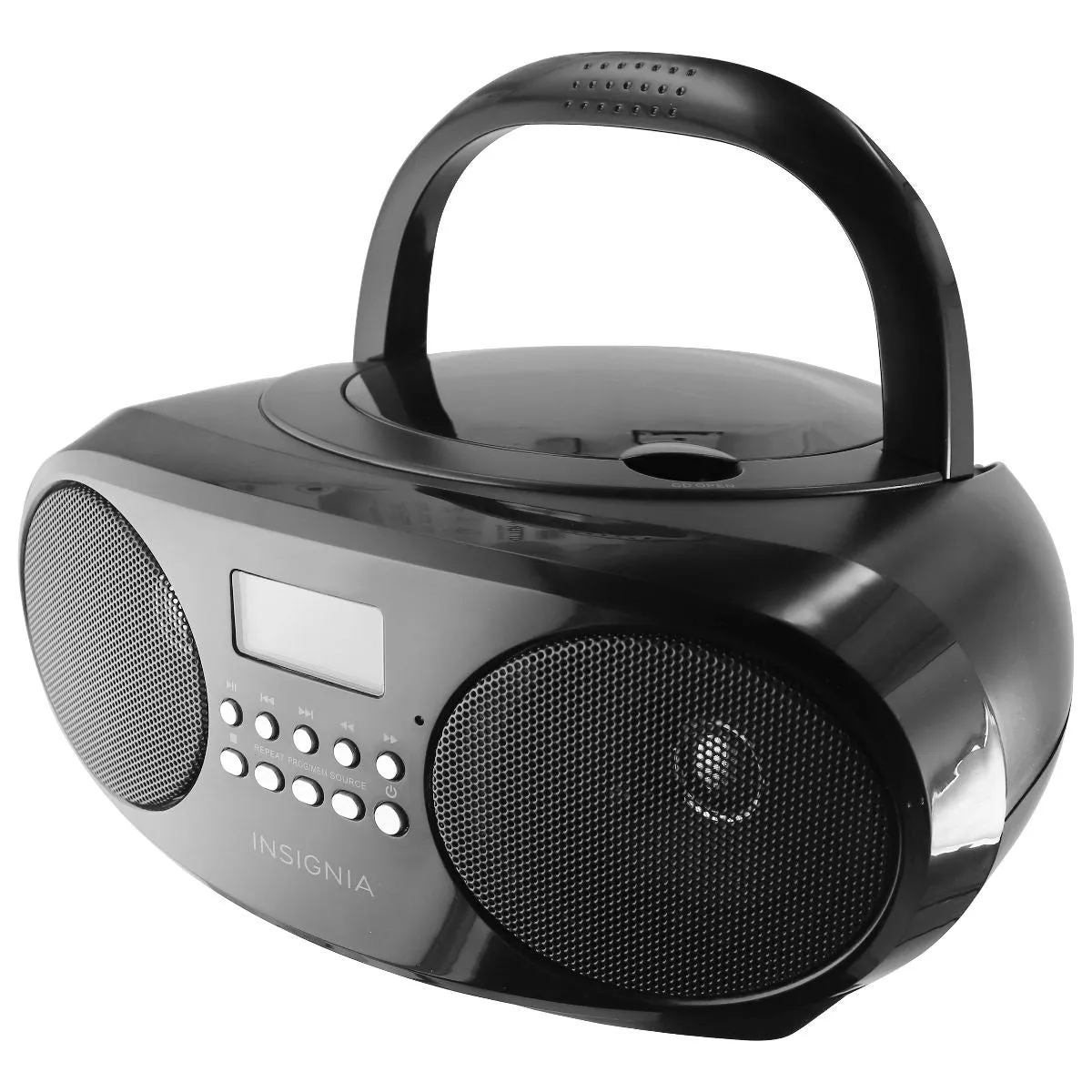 Insignia - CD Boombox with AM/FM Tuner - Black