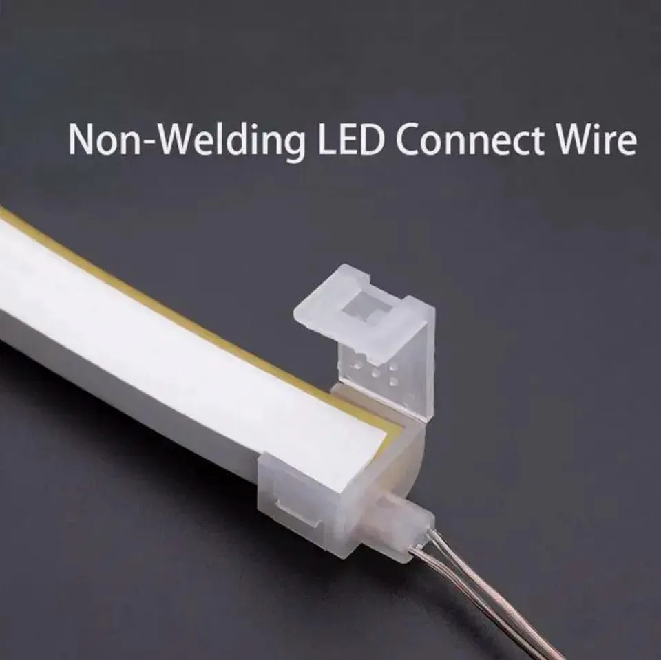 LED Neon Flex 8x16mm Non Welding Wire Connector for 12V/24V Single Colour Neon Flex