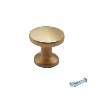 M4TEC Brushed Brass Knob Handle: VE4 series