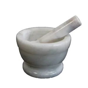 Marble Mortar & Pestle (Medium) - Choice of Two Colours